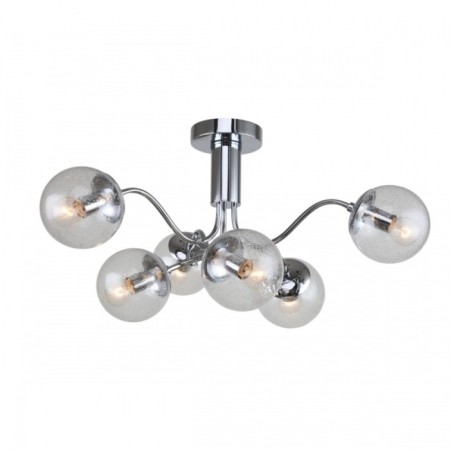 Cell chandelier Lumion. Candice, 6x40W, E14, 300x650x650 mm, chromium color