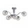 Cell chandelier Lumion. Candice, 6x40W, E14, 300x650x650 mm, chromium color