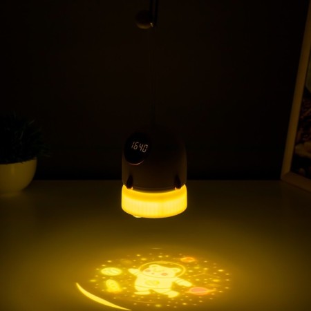 Night Projector "Rocket" LED 3W USB AKB White 9.5x9.5x11 cm Risalux-5