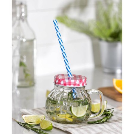 Glass can with a lid and pipe "Pumpkin", 400 ml, 12.5 × 10 cm, color mix-3