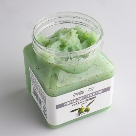 Hands and legs scrub, moisturizing, 350 ml, with olive aroma-4