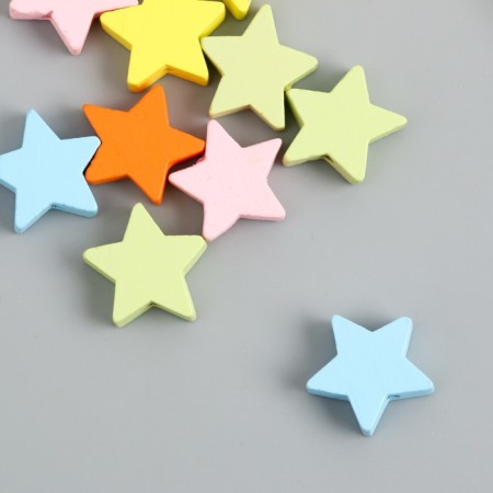 Beads for creativity Tree "Star. Summer colors" set 10 pcs 1.9x1.9x0.4 cm-2