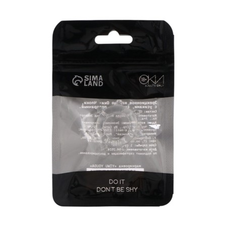 Эрекционное кольцо Оки-Чпоки, с усиками, D-2 см, силикон, прозрачный-3