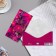 Money envelope "Congratulations!" Lilac background, 17x8 cm