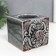 Ceramics candlestick for 1 candle "Plant pattern" MIX 7x9x7.5 cm