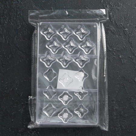 Form for chocolate and sweets "Shine", 18 cells, 20 × 12 × 2.5 cm-5