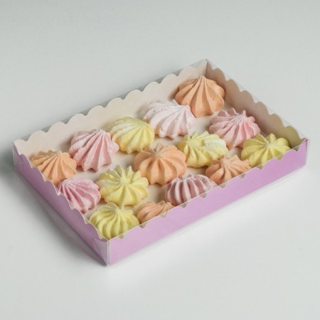 Box for cookies, lilac, 22 x 15 x 3 cm