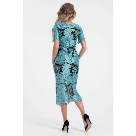 Dress lace, size 44, blue color-8