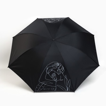 Women's mechanical umbrella “Dream!”, 8 spokes, d = 95, black color-1