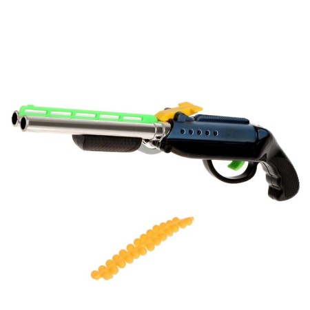 Pneumatic “double -barreled gun” gun shoots with silicone bullets, MIX color-6