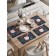Set of napkins for setting the table "Happy Santa Claus", rectangular, rounded edges, size 30x46 cm, 4 pcs