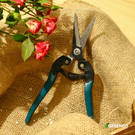 Garden scissors, 8 "(20 cm), with plastic handles, Greengo-10