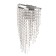 Bra "Gloria" 1x60W E14 chrome 20x12x32cm