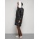 Coat insulated winter female, size 54, black color