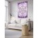 Decorative panel with photo printing "purple flower", vertical, size 150x200 cm