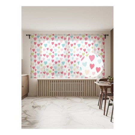 Photo "Multi -colored hearts", size 145x180 cm, 2 pcs