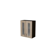 Cabinet of a hinged 2 windows, 60x30x72 cm, wenge, windbreak of Sonoma
