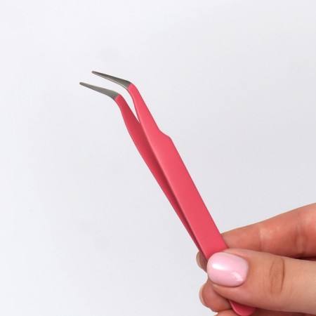 A set of tweezers for eyelash extensions, 2 pcs, color mix-3