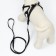 A set with a soft harness and a bantik "sea", size S, leash 120 x 1.5 cm, fire 23-42 cm 968377