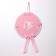 Decorative decoration (suspension) "Stork with a girl" 27x27x46 cm, pink
