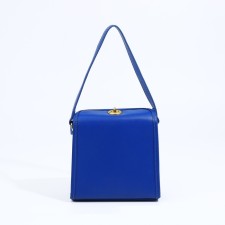 Cross-Body bag on the valve, blue color