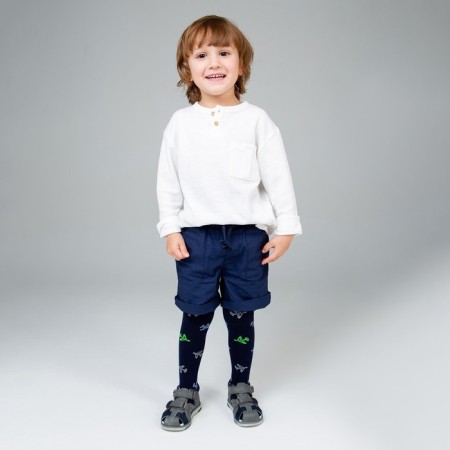 Pantyhose children, blue color, height 86-92 cm-2