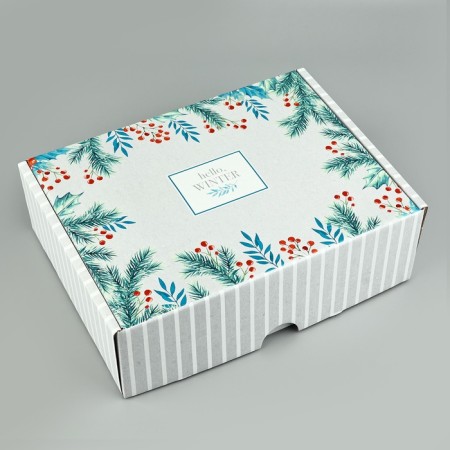 Hello, Winter folding box, 30.7 x 22 x 9.5 cm, New Year