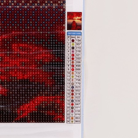 Diamond mosaic with full filling on the canvas "Sunset", 40 x 50 cm-4