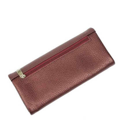N/k wallet, valve, pockets 4, department/coins 1, departments 2, color Bordeaux metallic-3