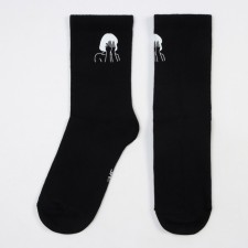 Women's socks, black color, size 25-27