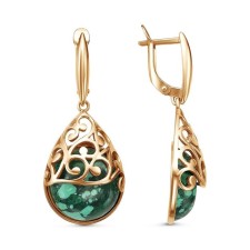 Earrings drop of openwork 
