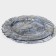 Black dining plate "Arabis", d = 28 cm, blue color