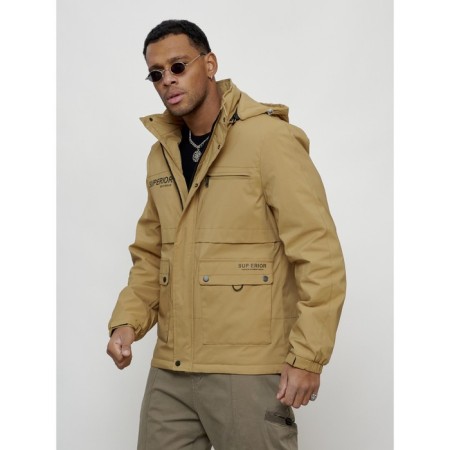 Sports male jacket, size 52, beige color-5