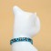 Koshachi collar "Leopard", with a tambourine, 30 x 1 cm, polyester, blue
