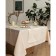 Tablecloth, size 140x180 cm, beige color