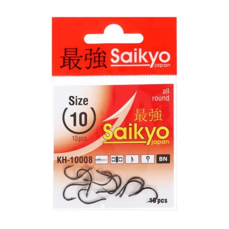 Hooks Saikyo KH-10008 IDUMEZINA BN No. 10, 10 pcs