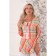 Female blouse, size 42, orange color