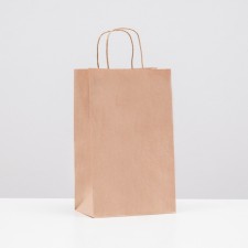 Craft package without printing, round handle 18 x 11 x 29 cm