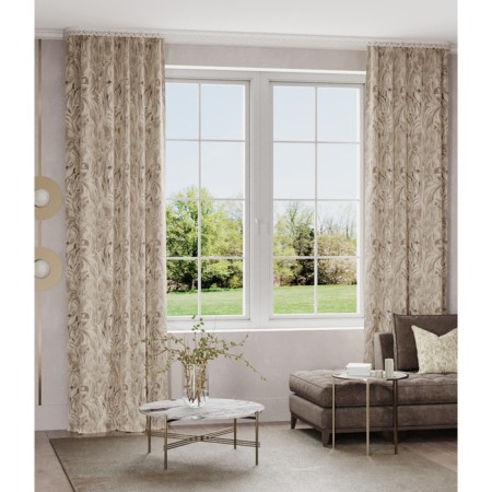 Curtain "Caprice", size 150x260 cm, Truffle color