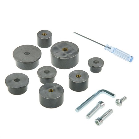 A device for welding plastic pipes P.I.T., 1200 W, 0-300 °, nozzles 20.25.32.40 mm, case-2