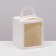 Folding box with a window, white, 15 x 15 x 18 cm