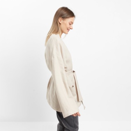 Women's jacket, beige color, size 46-3