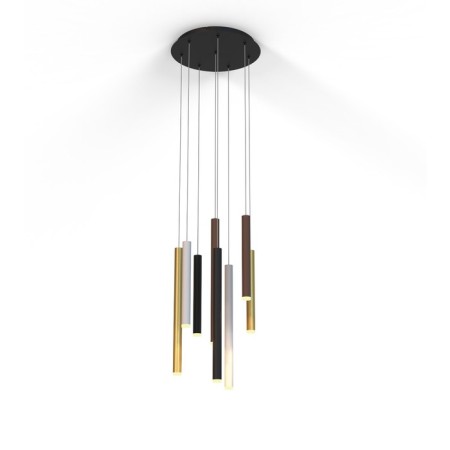 Suspended chandelier Mantra Cala, Led, 3360lm, 3000k, 600 mm, black color