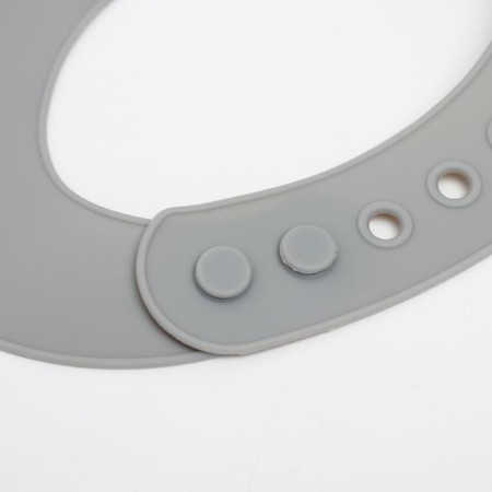 Blory for feeding "shine" silicone with pocket, gray color-4