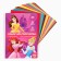 The set "Princesses" A4: 8 sheets of color unilateral coated cardboard, 8 sheets of colored bilateral paper