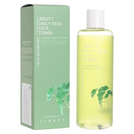 Тонер для лица с центеллой азиатской Jigott Daily Real Cica Toner, 300 мл-1