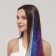 Hair strand, rain, clock, 50 cm, purple color