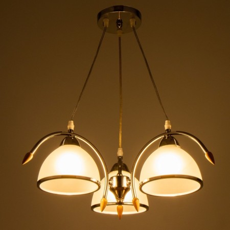 Lamp "Kian" 3he27 40W silver 51x51x60 cm Bayerlux-2