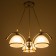Lamp "Kian" 3he27 40W silver 51x51x60 cm Bayerlux