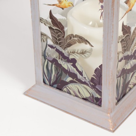 Night Exotes LED from batteries 3HAAA Gray with a golden patina 14x14x29.5 cm Risalux-3